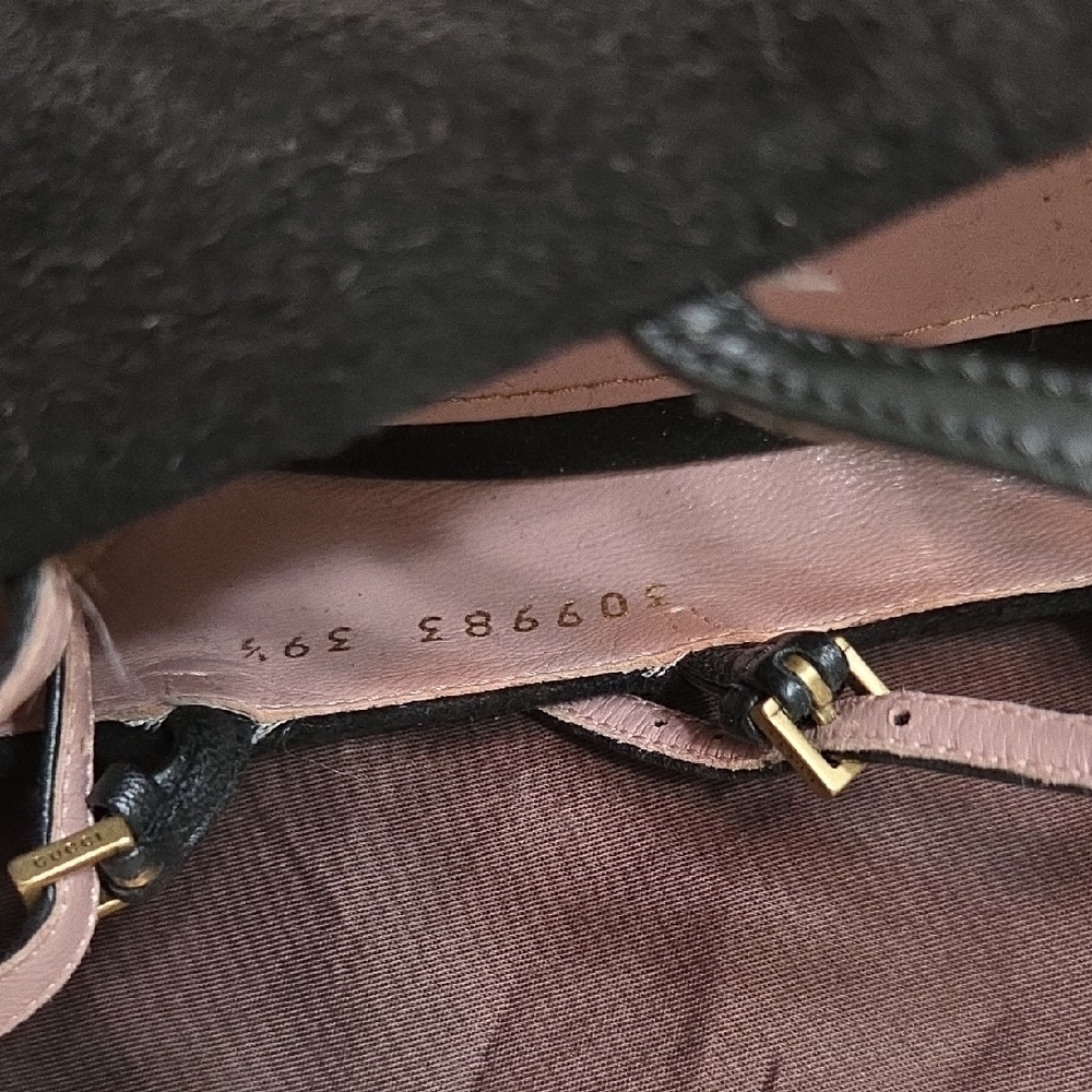 Gucci Black Strappy Women's Heels - Picture 7 of 7